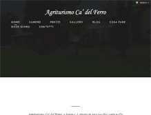 Tablet Screenshot of cadelferro.it